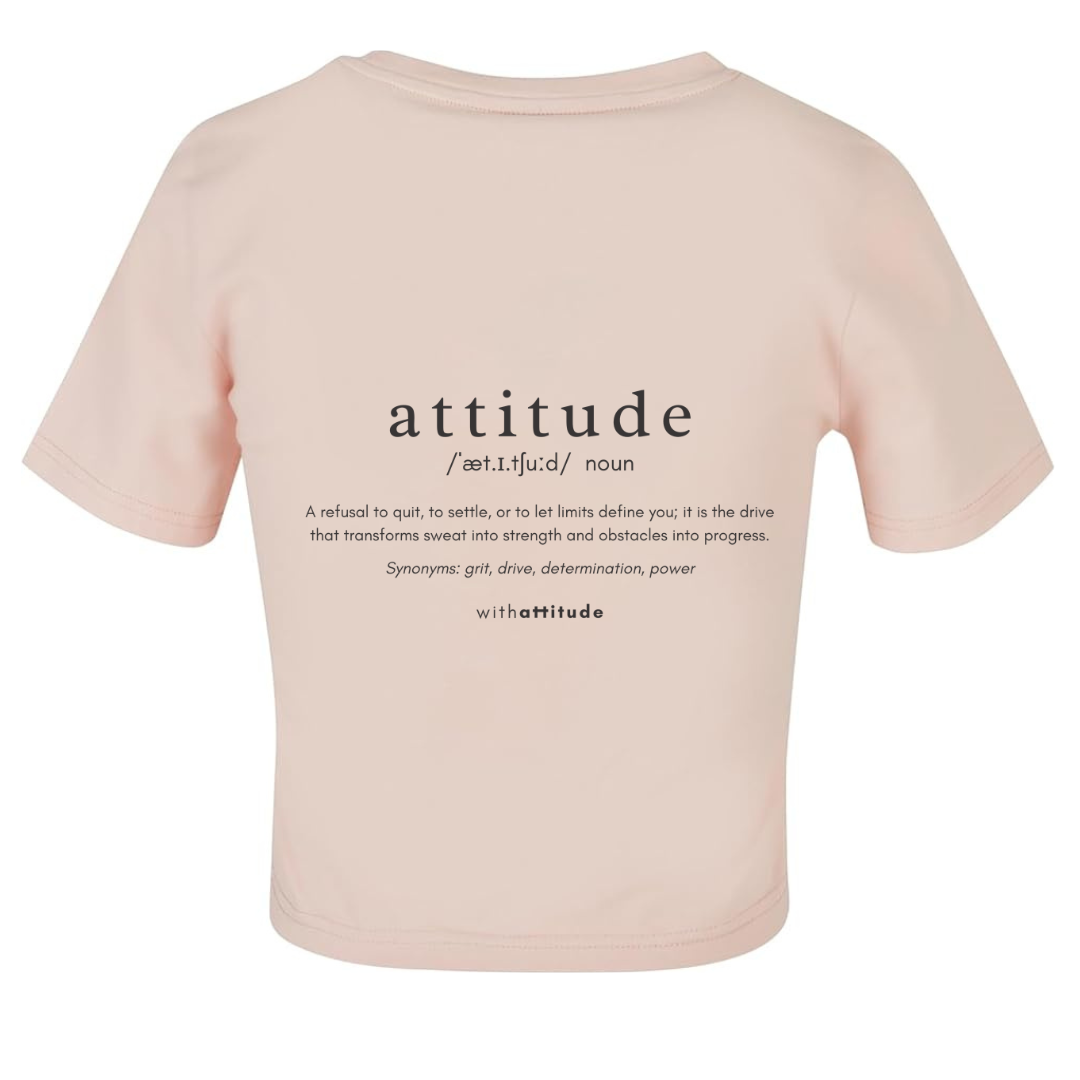 Define Cropped Tshirt - Pale Pink