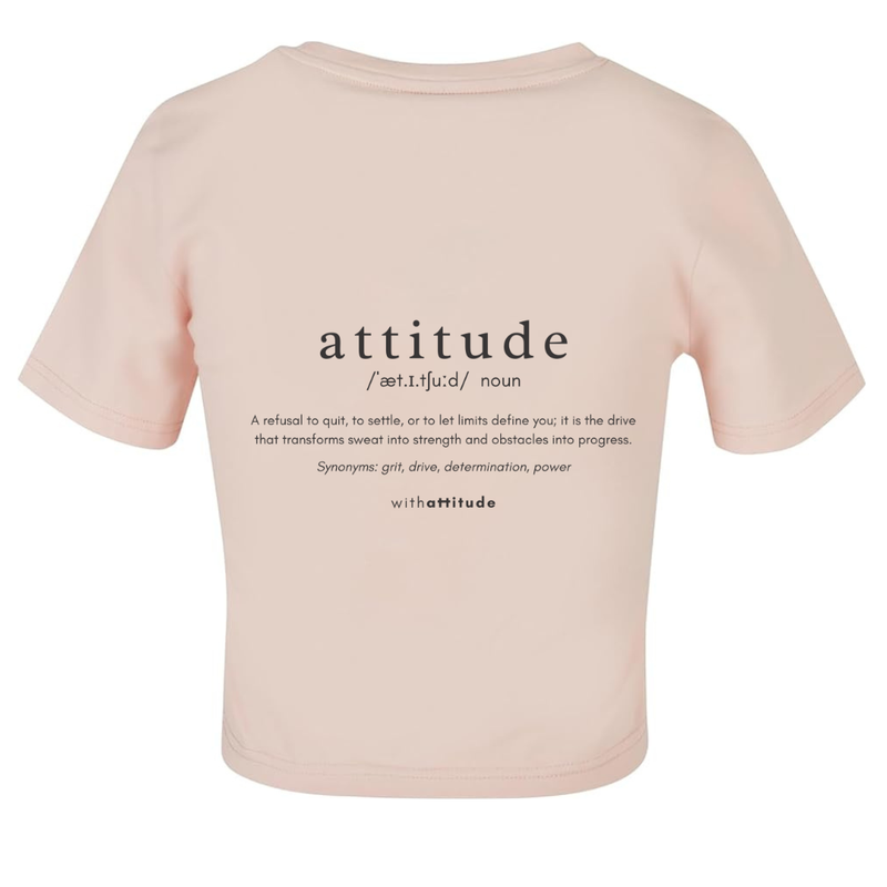Define Cropped Tshirt - Pale Pink