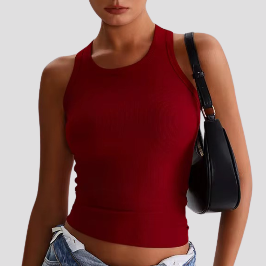 Tank - Deep Red – With Attitude Activewear