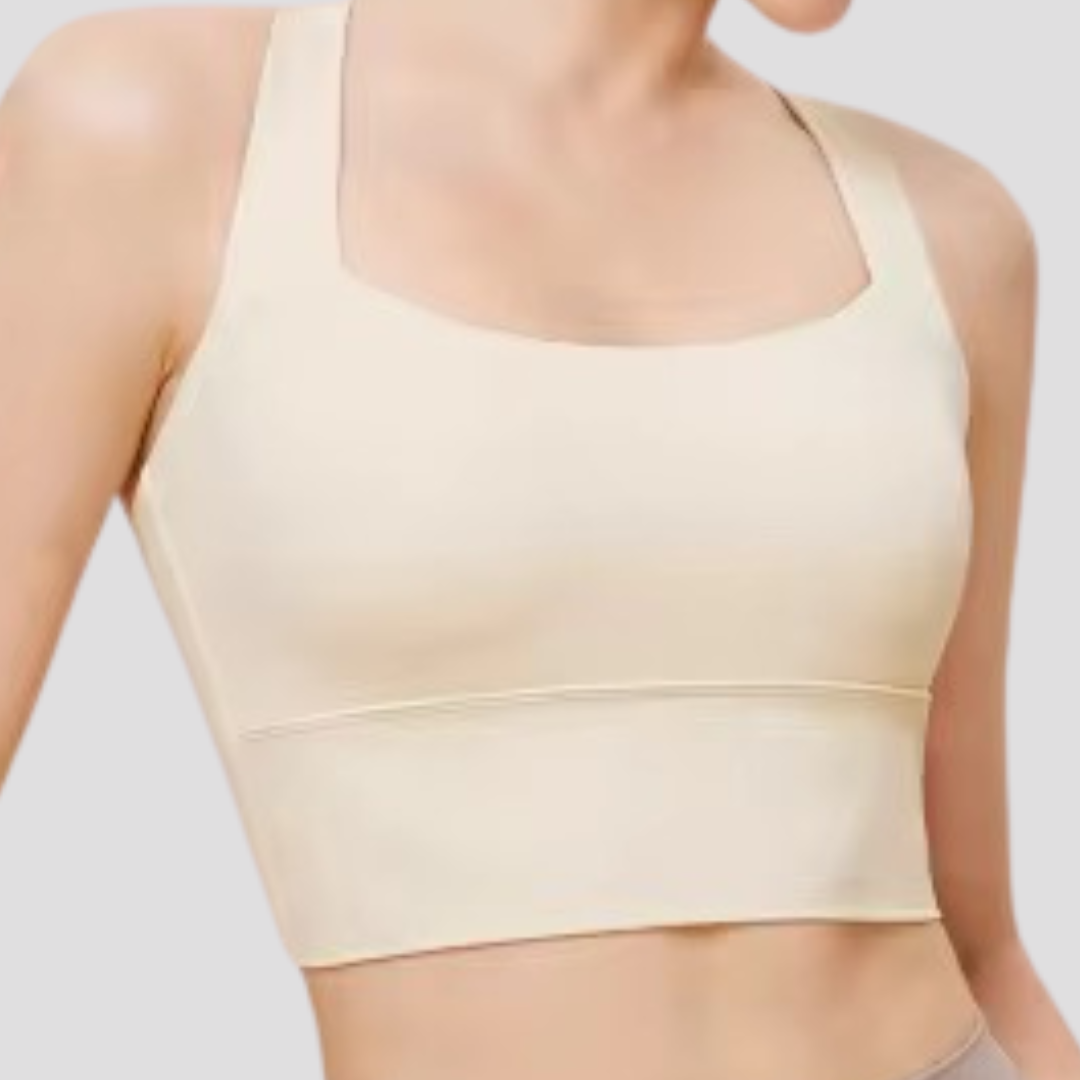 Twist Back Bra - Milk White