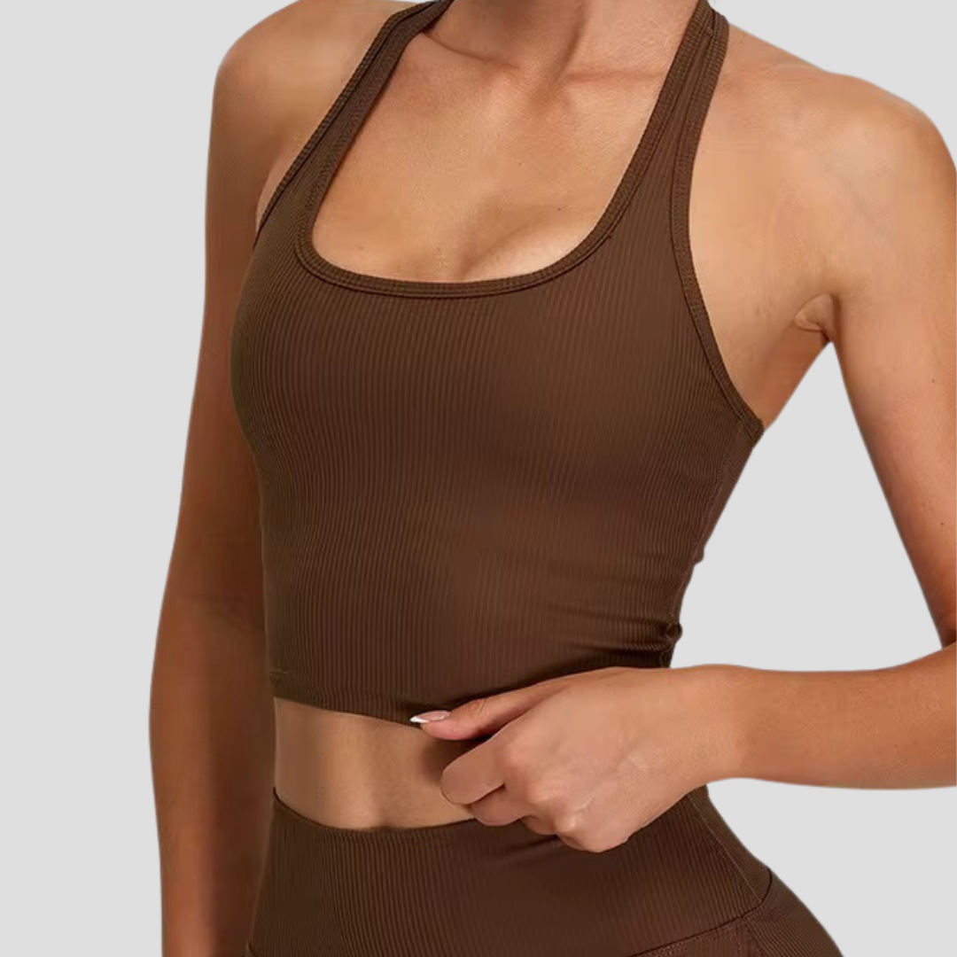 Soft Ribbed Tank - Mocha