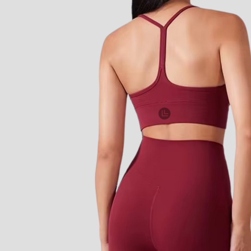 Yoga Sports Bra - Deep Red