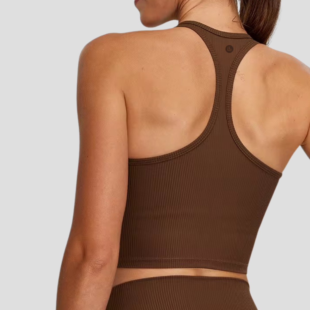 Soft Ribbed Tank - Mocha