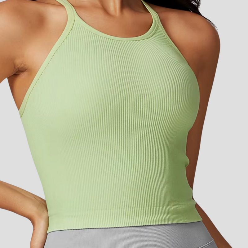 Ribbed tank -Lime