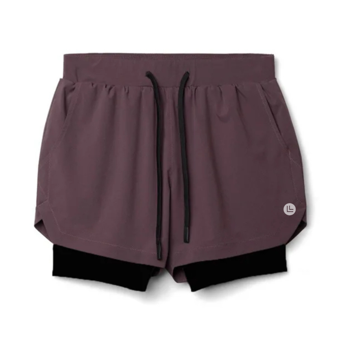 Workout shorts with inners