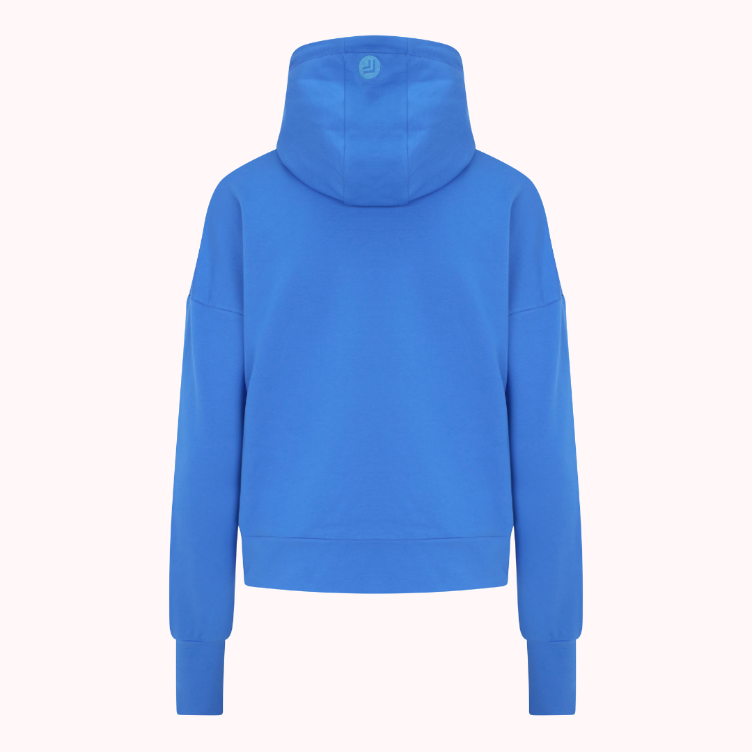 Power Crop Hoodie - Blue