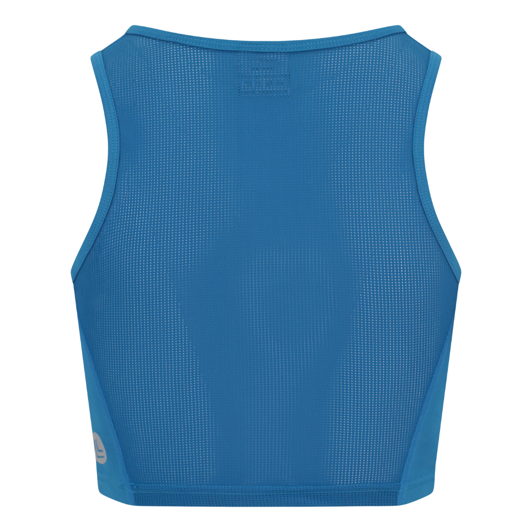Power Cropped Tank - Blue