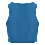 Power Cropped Tank - Blue