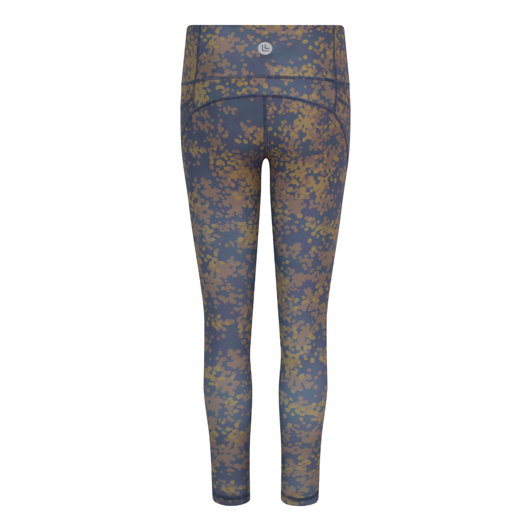 Power Patterned Leggings - Abstract Camo