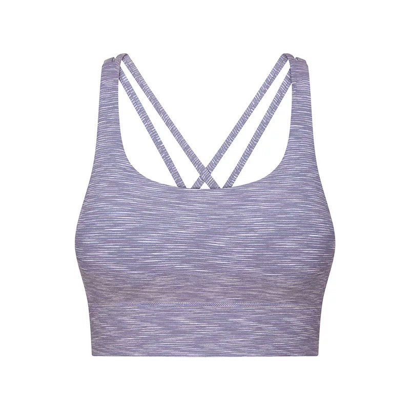 Energize Stripe Sports Bra - Grey