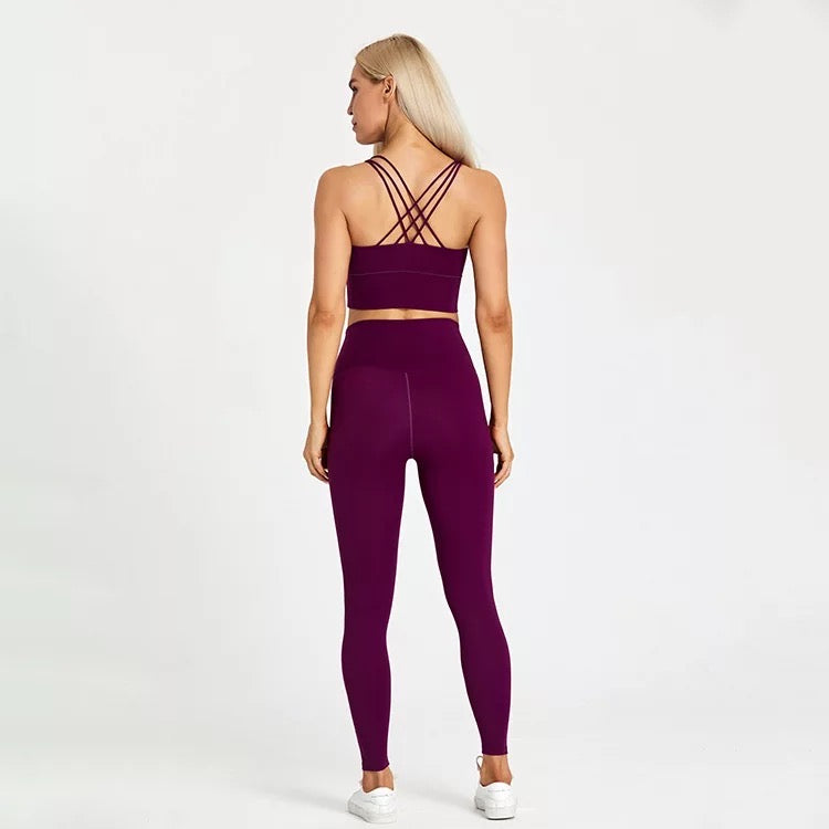 Second Skin Leggings - Wine