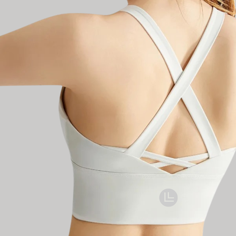 Power up medium support sports bra
