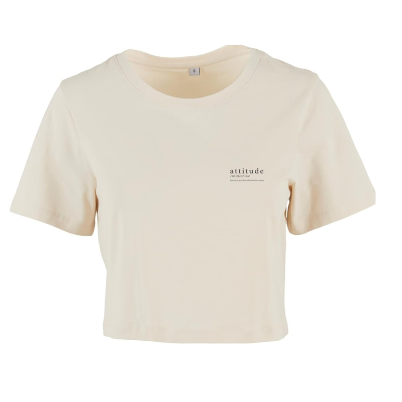PRE-ORDER Define Cropped Tshirt - Natural