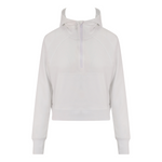 Ultimate Half Zip Hoodie - White