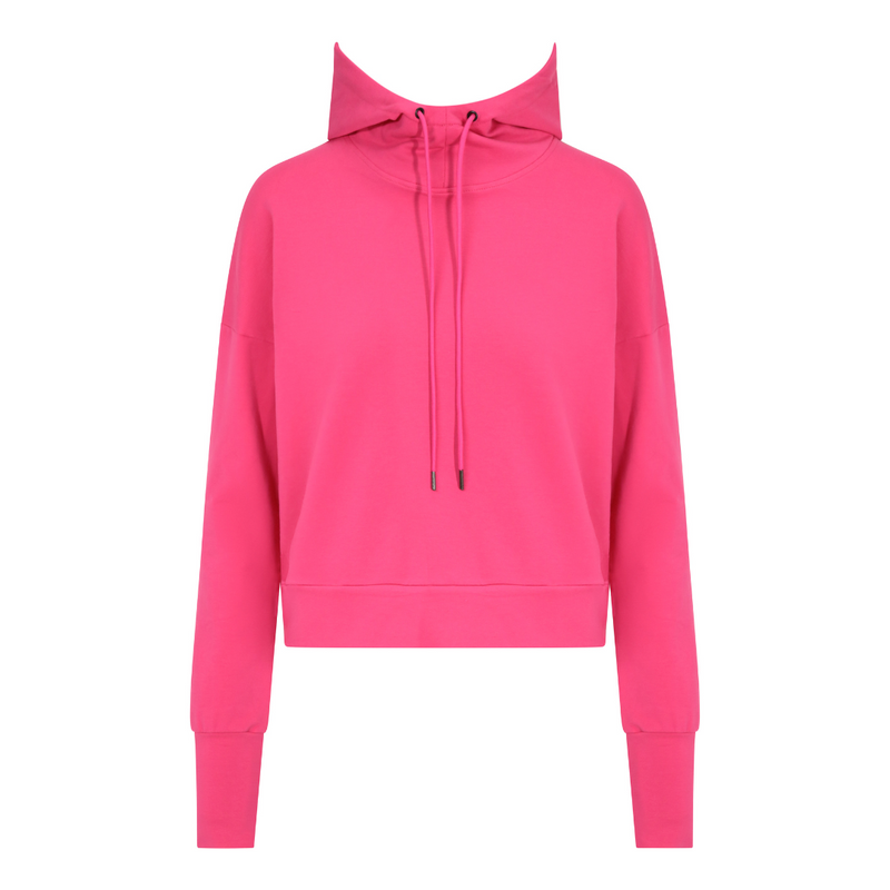 Power Crop Hoodie - Pink