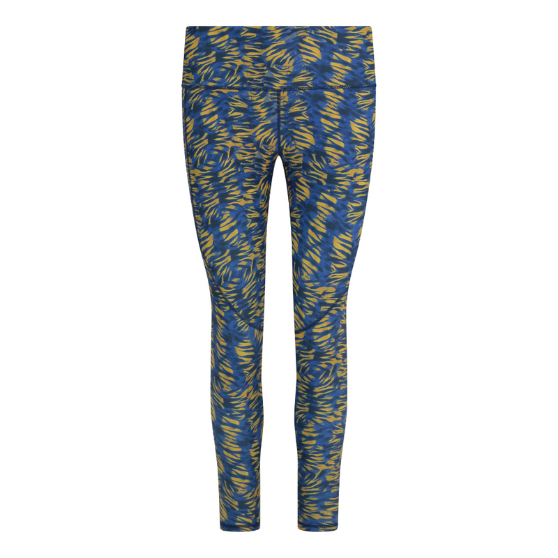 Power Patterned Leggings - Blue Tiger