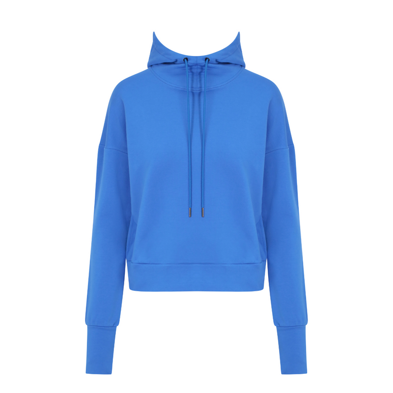 Power Crop Hoodie - Blue