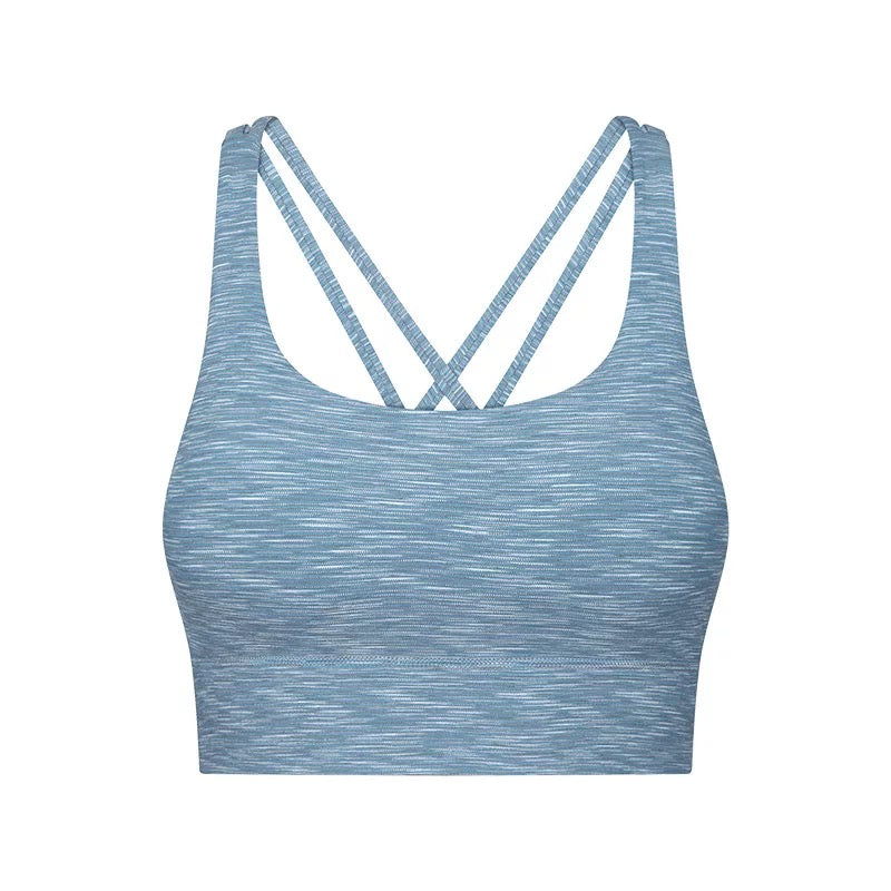 Energize Stripe Bra - Blue – With Attitude Activewear