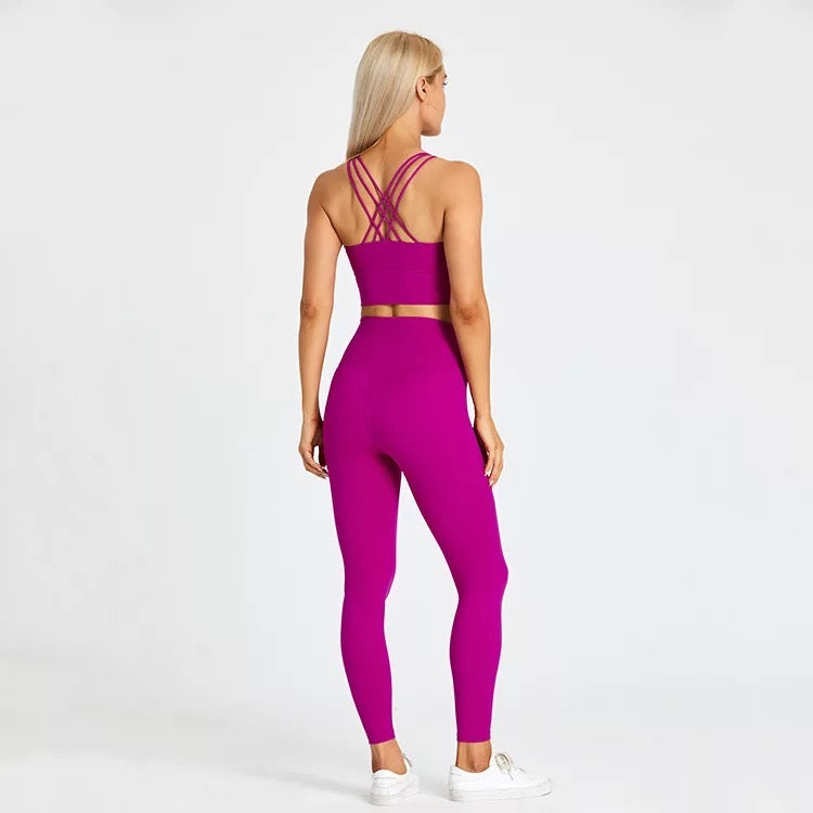 Second Skin Leggings - Dark Pink – With Attitude Activewear
